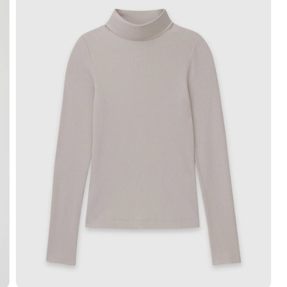 XL Ribbed Modal Cashmere Turtleneck NWOT - Picture 1 of 8